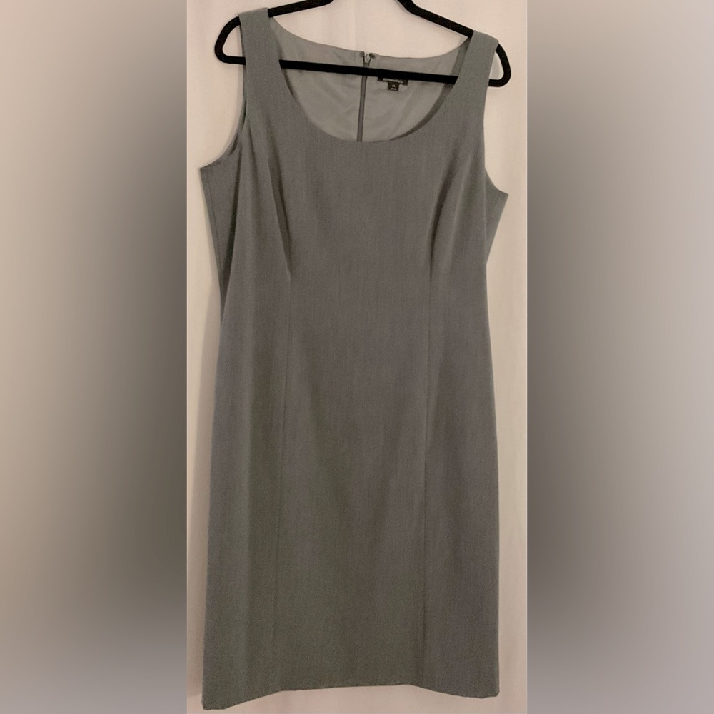 Tahari Gray sheath dress